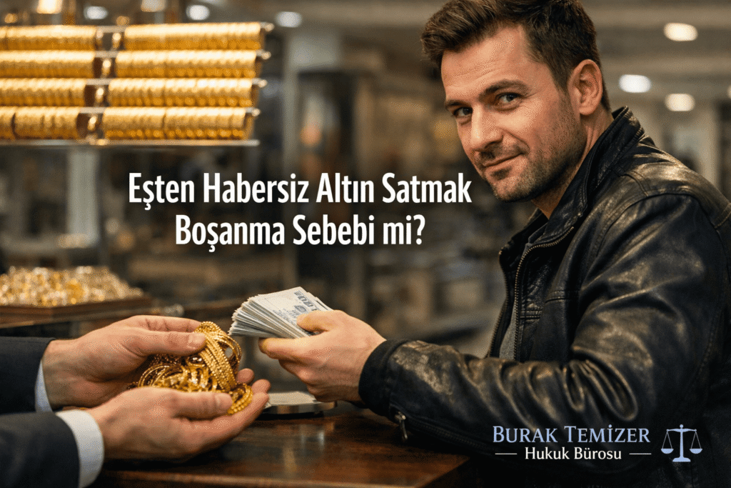 eşten habersiz altın satmak boşanma sebebi mi?
