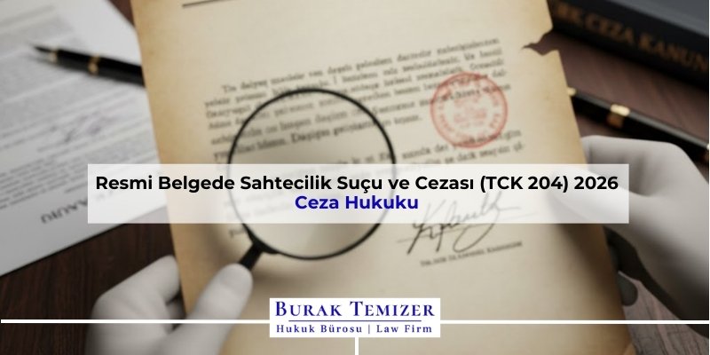 Resmi Belgede Sahtecilik Suçu ve Cezası (TCK 204) 2026